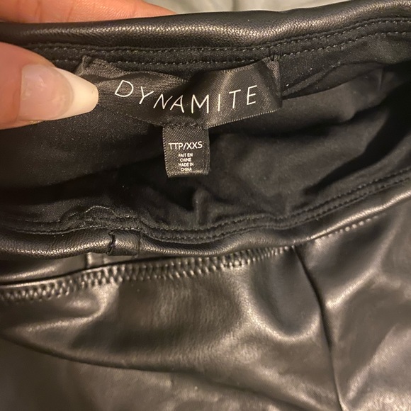 Dynamite Faux Leather Pants - Picture 2 of 3